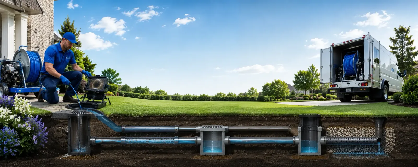 Outdoor drain cleaning information for Berthold, ND
